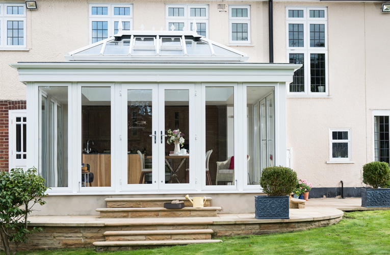 A large orangery conservatory